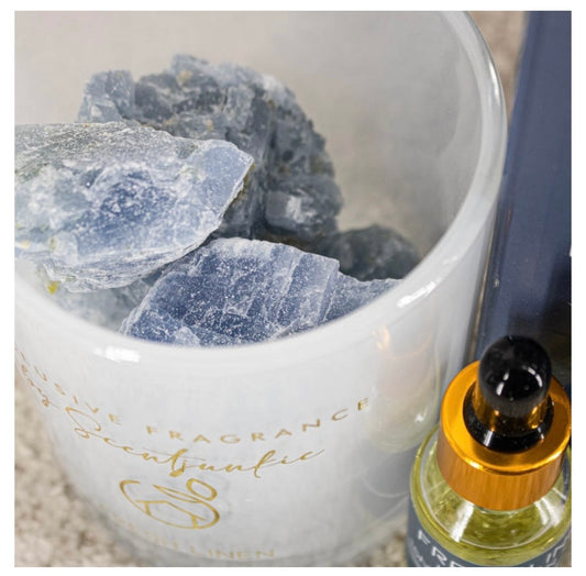 Geur kristal met essentiële olie fresh linen