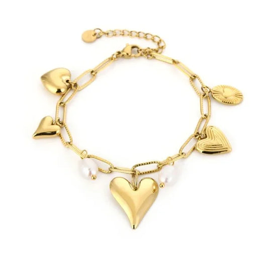 Bedel armband heart parel