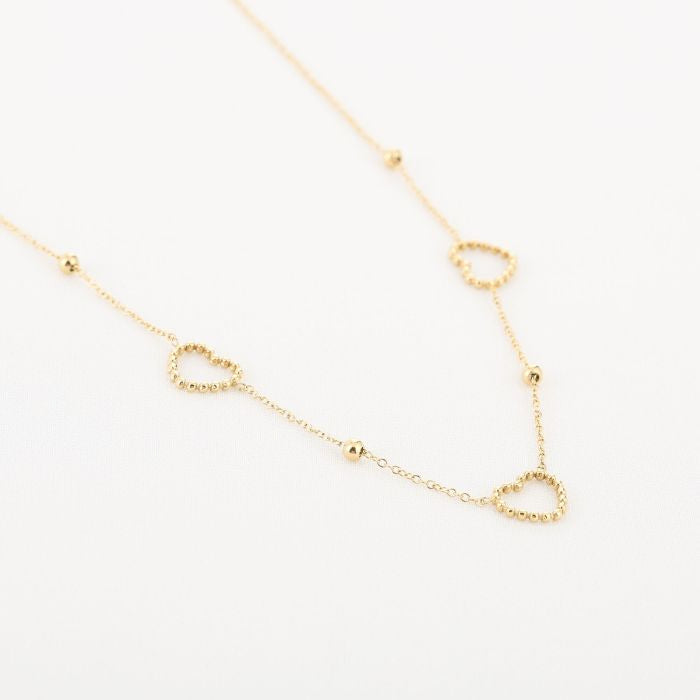 Fijne hartjes ketting