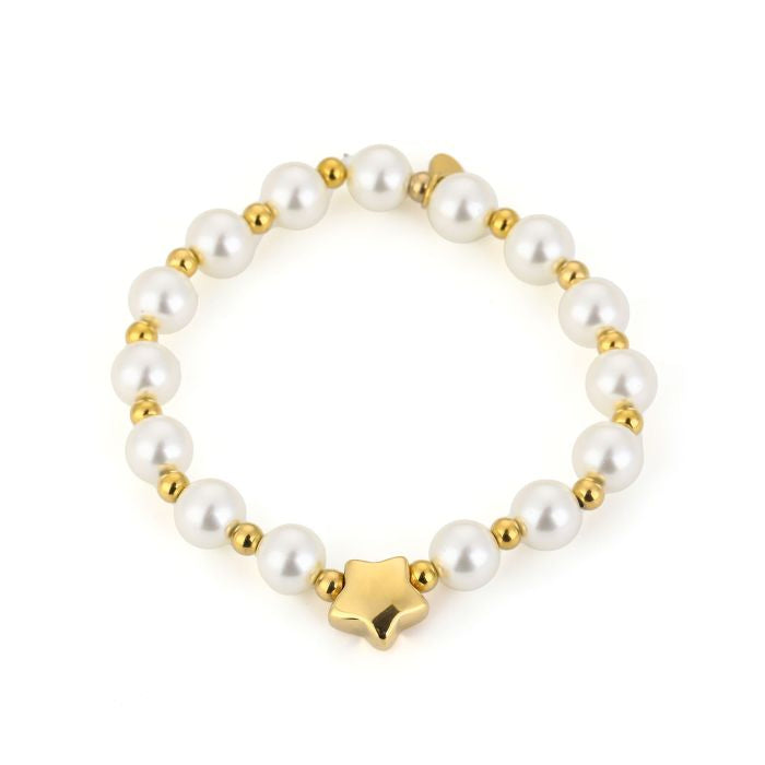 Parels armbandje met ster