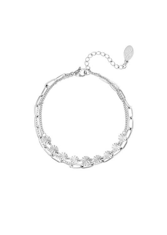 Armband 3 lagen zilver