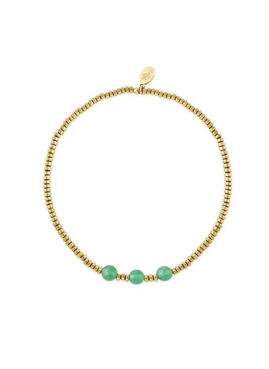 Armband 3 grote kralen