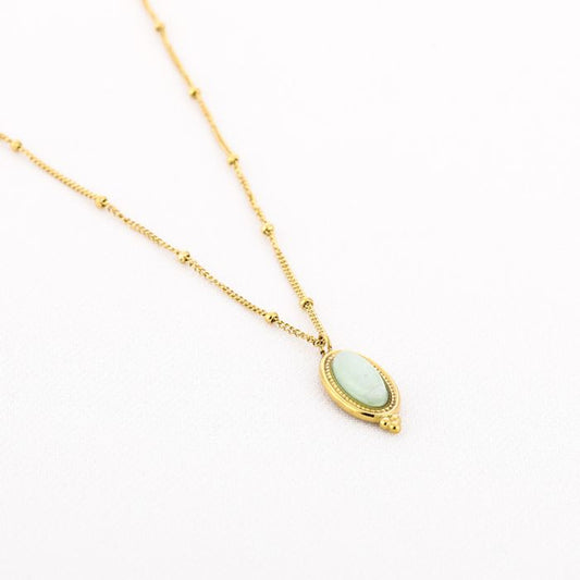 Natuursteen ketting BOHO