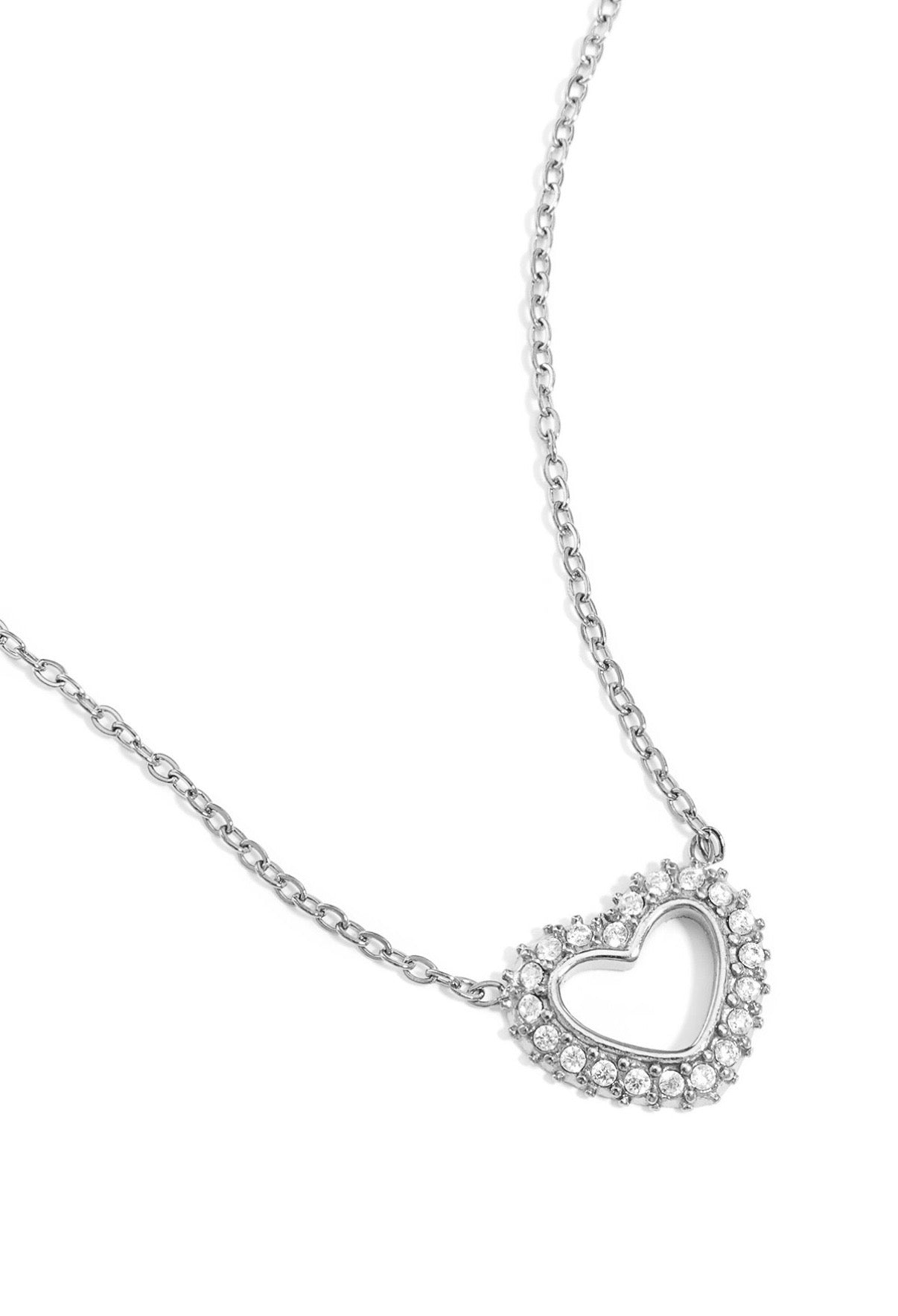 Diamant hart ketting