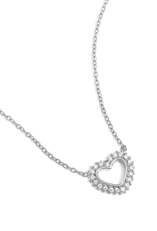 Diamant hart ketting