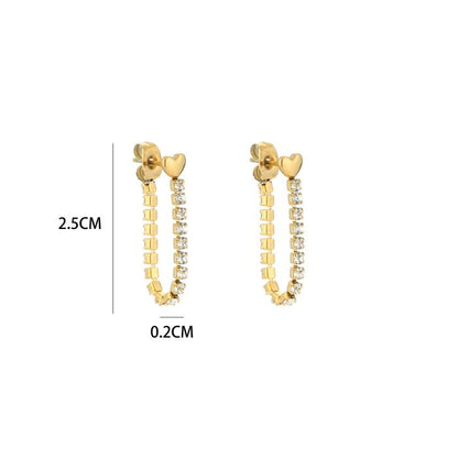 Strass oorbellen
