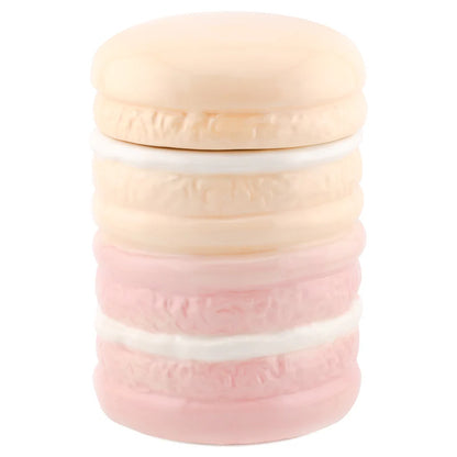 Aardewerk opbergbakje roze macarons