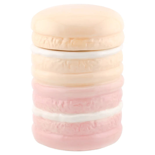 Aardewerk opbergbakje roze macarons