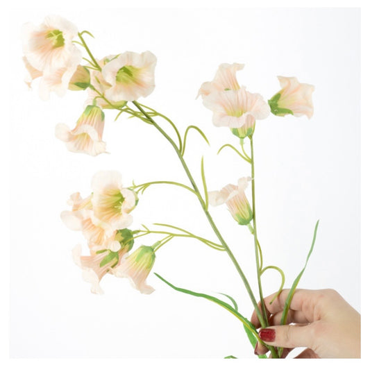 Kunstbloem Campanula 77cm roze