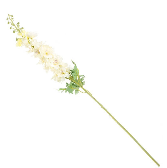 Kunstbloem ridderspoor 94cm beige