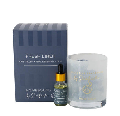 Geur kristal met essentiële olie fresh linen