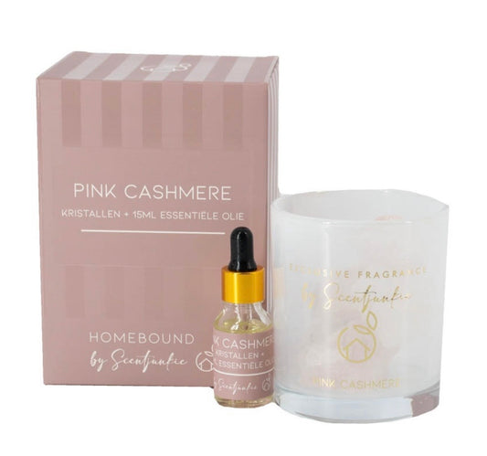 Geur kristal met essentiële olie pink cashmere