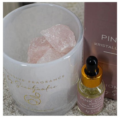 Geur kristal met essentiële olie pink cashmere