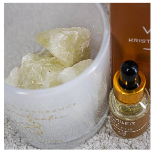 Geur kristal met essentiële olie velvet amber