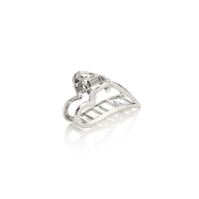 Haarklem hart zilver