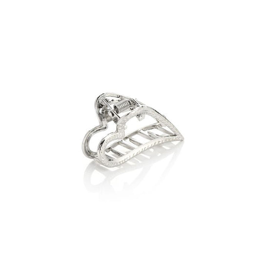 Haarklem hart zilver