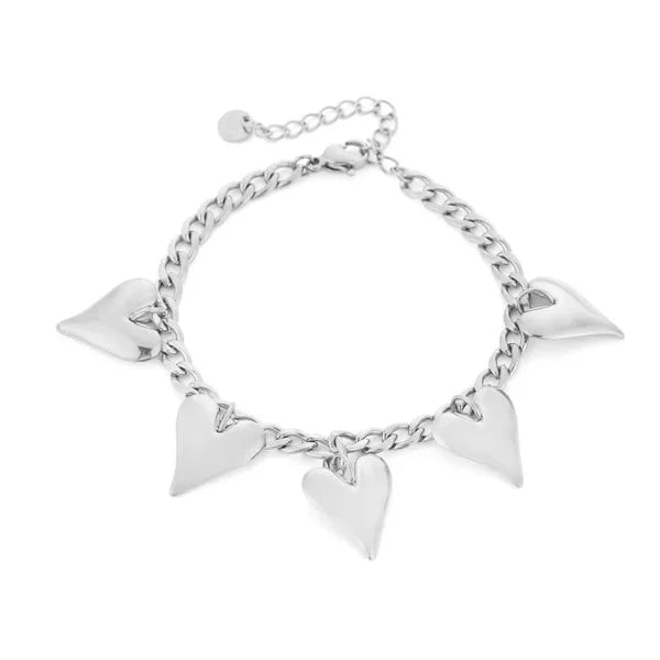 Hartjes bedel armband