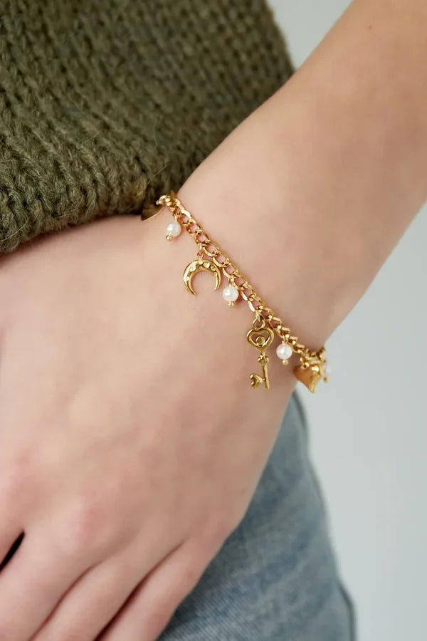 Key to my heart armband