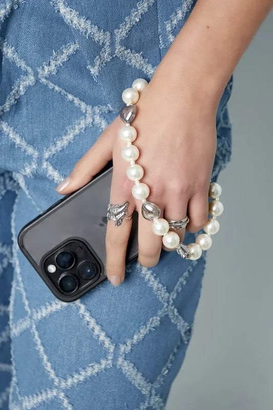 Telefoonkoord heart of pearl