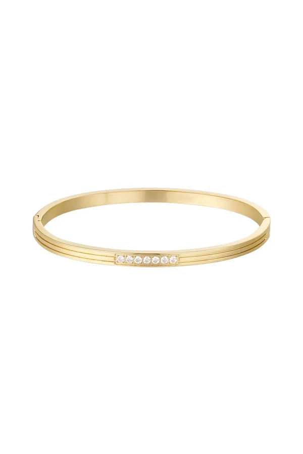 Bangle met steentjes in het midden