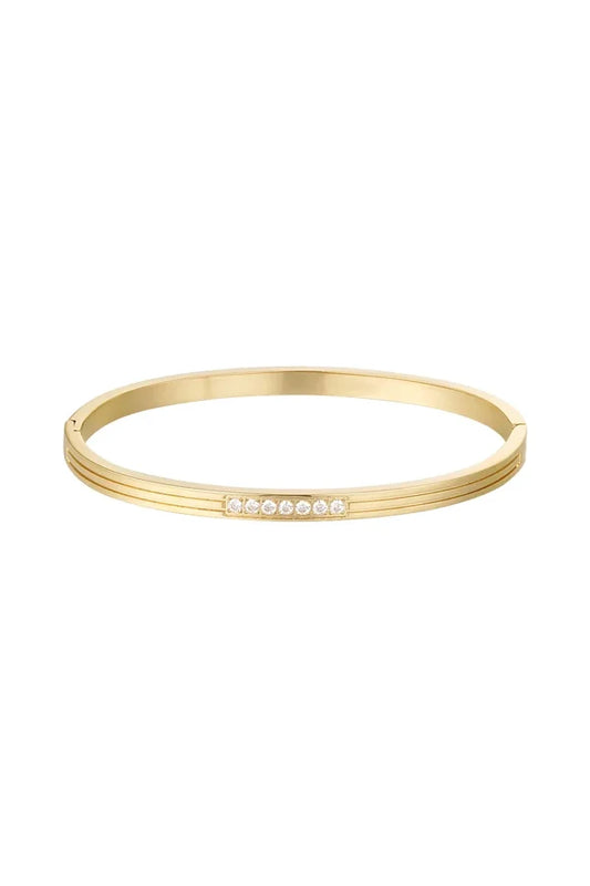 Bangle met steentjes in het midden