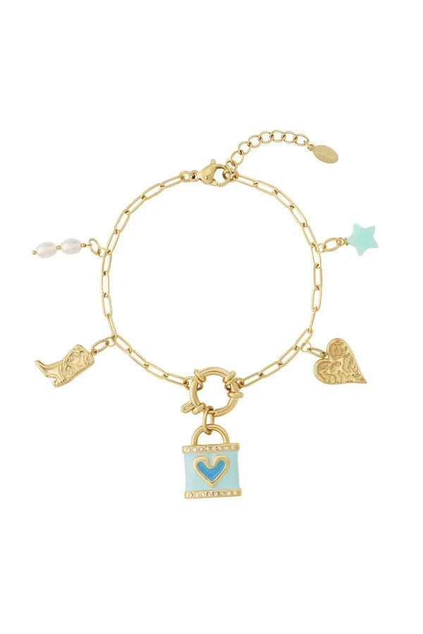 DIY Blauwe liefde armband