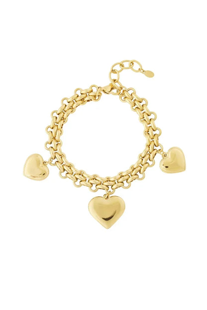 Trio hart armband