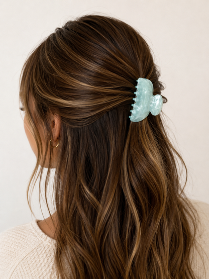 Parelmoer mint haarklem